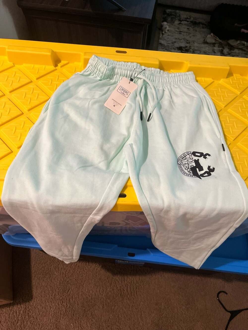 Crooks & Castles Medusa Logo Sweatpants Size Small